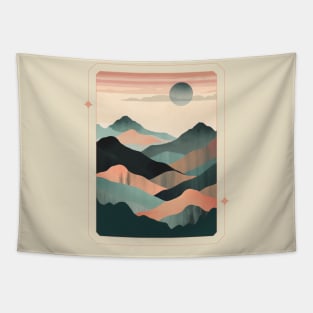 Luminous Mountain Vector Tapestry