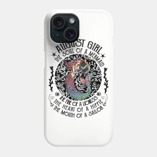 August Girl The Soul Of A Mermaid Hippie T-shirt Phone Case