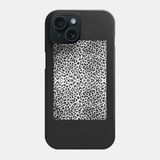 White Cheetah Print Phone Case