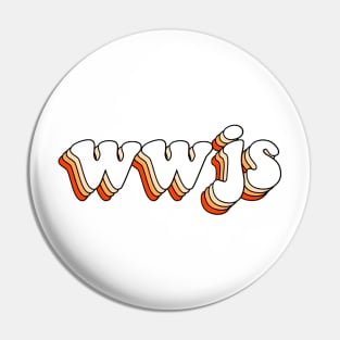 what would jesus say (orange) Pin