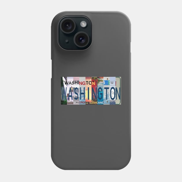 Washington License Plates Phone Case by stermitkermit