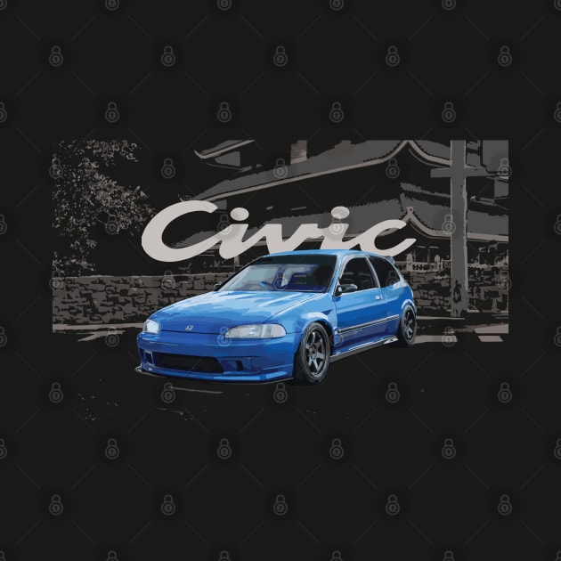 eg6 power Classic JDM Spoon hatch Captiva Blue te37 by cowtown_cowboy