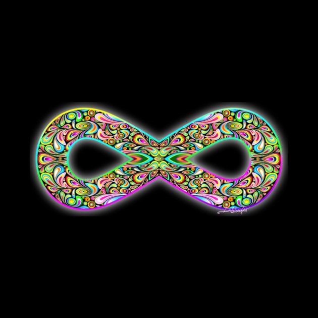 Infinity Psychedelic Symbol by BluedarkArt