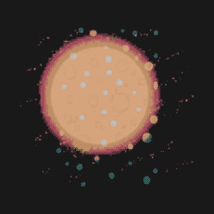 Abstract Orange Planet T-Shirt