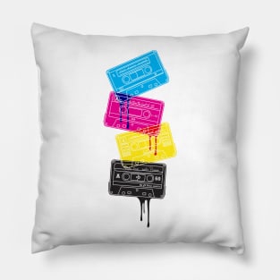 Cassette CMYK Pillow