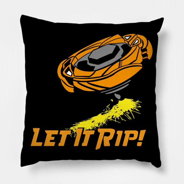 let is rip beyblade Pillow by Lins-penseeltje