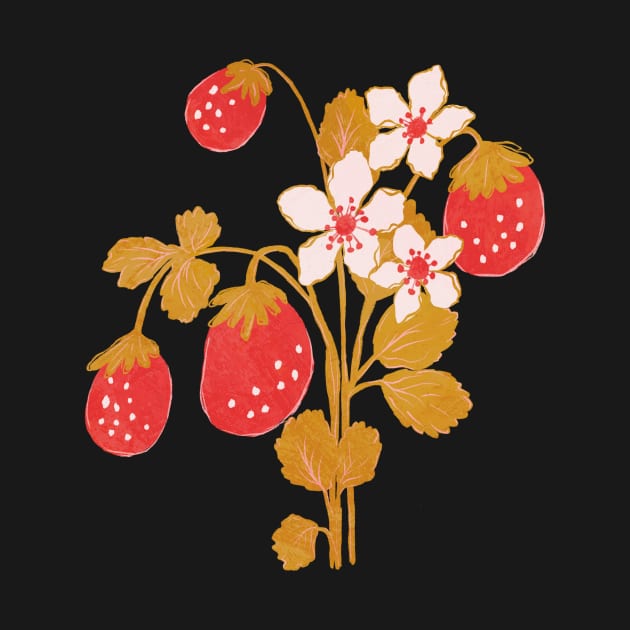 Strawberry Bunch 1 by Lidiebug