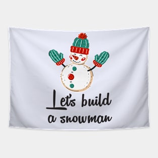 Cute snow man quotes Tapestry