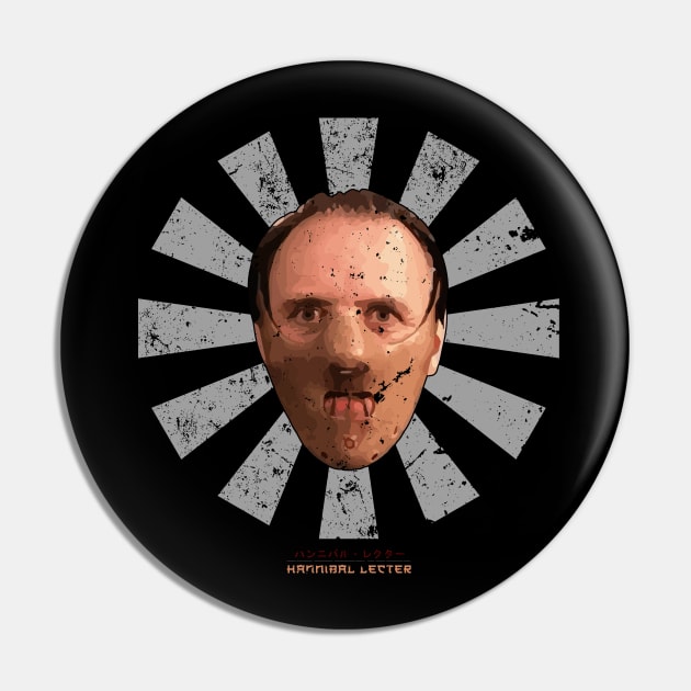 Hannibal Lecter Retro Japanese Pin by Nova5