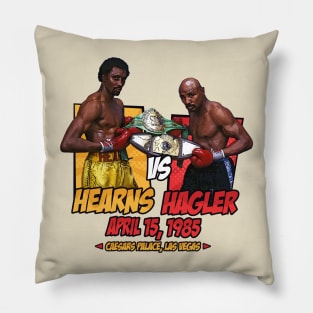 Hagler vs Hearns Comics Retro Pillow
