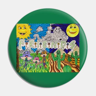 Friends of nature Pin