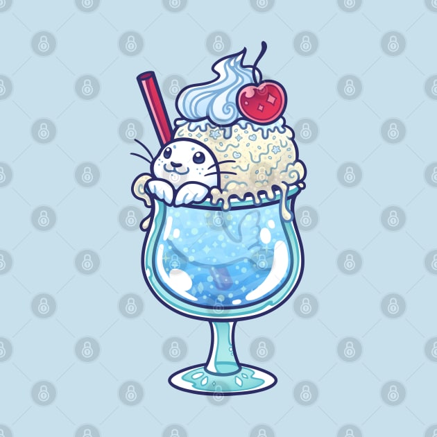 Ice Cream Soda Seal by DoomedDreamer