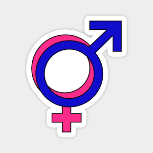 Male and Female Symbols overlaid Magnet