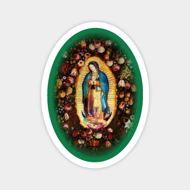 Our Lady of Guadalupe Mexican Virgin Mary Mexico Aztec Tilma 20-102 Magnet by hispanicworld