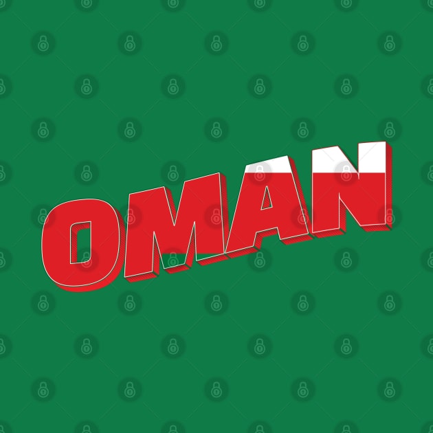 Oman Vintage style retro souvenir by DesignerPropo