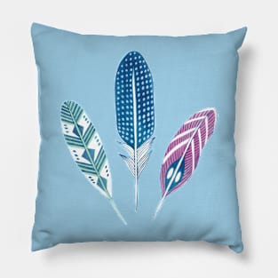 Bohemian feather design Pillow