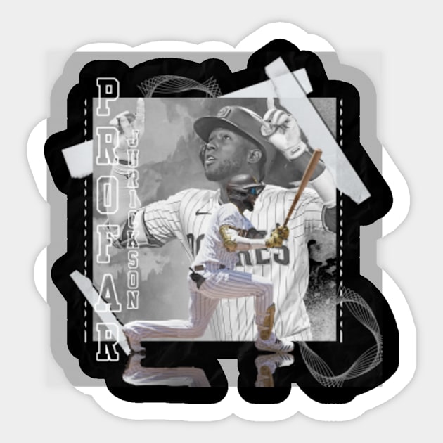 Jurickson Profar Baseball Paper Poster Padres 2 - Jurickson Profar - Pin