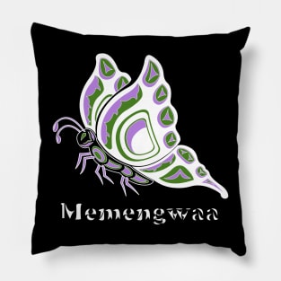 Memengwaa (Butterfly) Genderqueer Pride Pillow