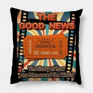 The Good News Gospel Design Pillow