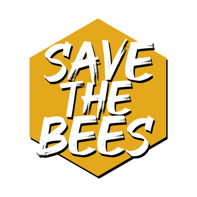 Save the Bees Honeycomb by PaletteDesigns