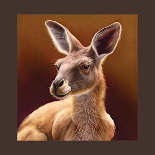 Australian Kangaroo Art T-Shirt