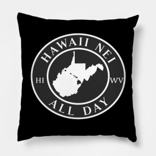 Roots Hawaii and West Virginia by Hawaii Nei All Day Pillow