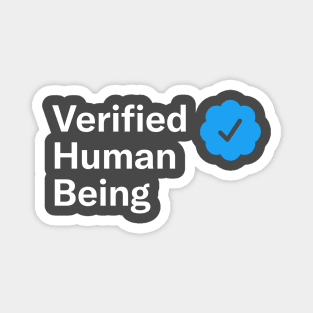 Verified Human Being Magnet