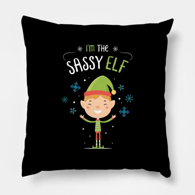 I'm the Sassy Elf Pillow by zoljo