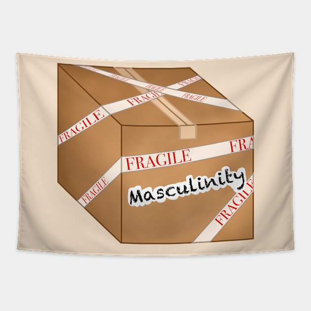 fragile masculinity in a box Tapestry by Simplephotoqueen