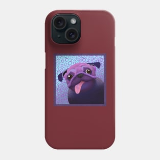 Purple Pug Phone Case