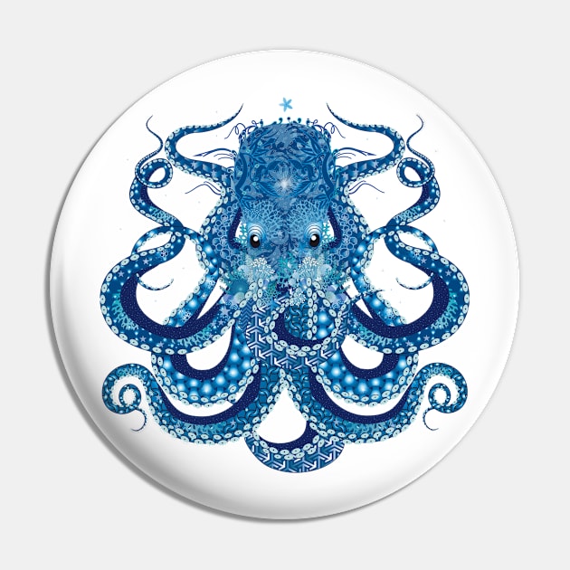 Octopus with corals, shells and sea anemones Pin by Kisho