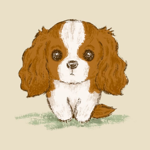 Portrait of a Cavalier King Charles Spaniel by sanogawa