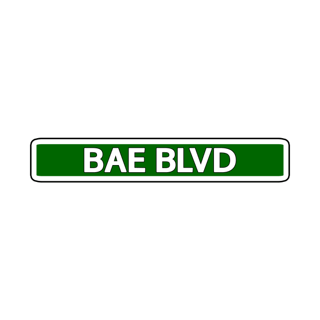 Bae Blvd Street Sign by Mookle