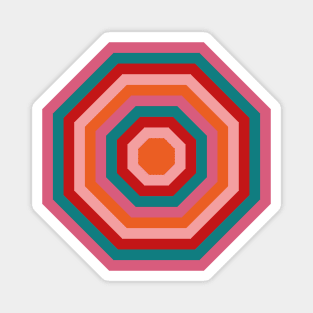 Retro Octagon Magnet