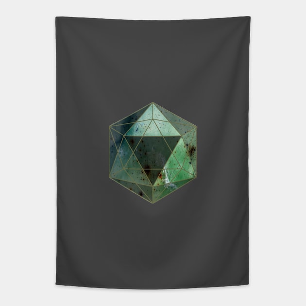 Starred sky geometry concept: a crystal heart Tapestry by Blacklinesw9