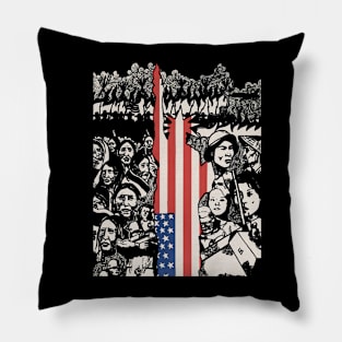 The United States of America Story Pillow