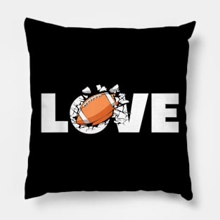 love football american Pillow