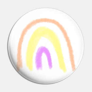 Colorful watercolor rainbow abstract art Pin