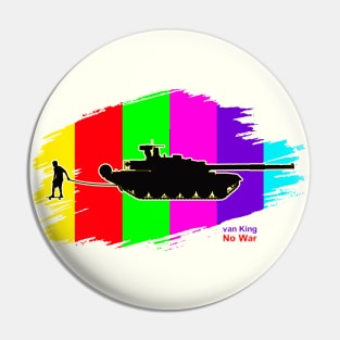 van King - Skateboard against the War - Torn Color Pin