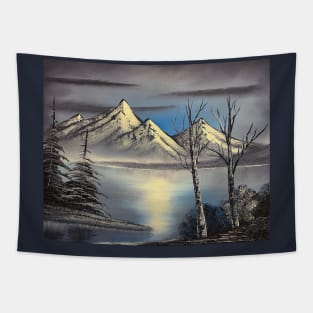 Purple Mountain Landscape Tapestry