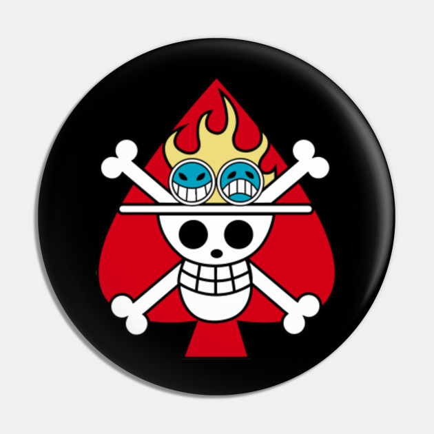 One Piece Ace - One Piece - Pin | TeePublic One Piece Ace - One Piece - Pin | TeePublic