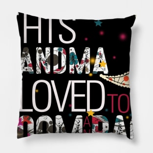 This grandma is loved to the moom and back Pillow