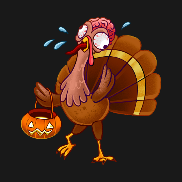 Disover Zombie Scary Turkey - Zombie Scary Turkey - T-Shirt