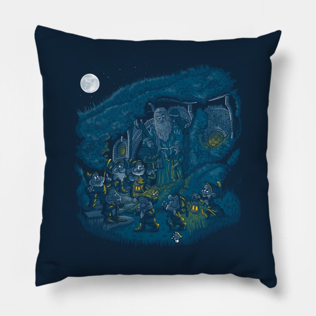 Heigh Ho Pillow by 2mz