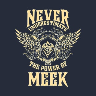 Meek Name Shirt Meek Power Never Underestimate T-Shirt