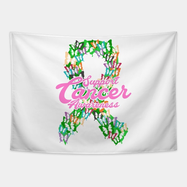 Support Cancer Awareness Tapestry by Andreeastore  