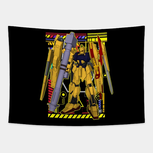 The MSN-00100 (MSN-100, MSN-001) Hyaku Shiki Tapestry by gblackid