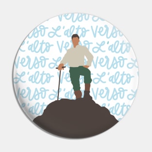 Pier Giorgio Frassati with Verso L&#39;Alto background Pin