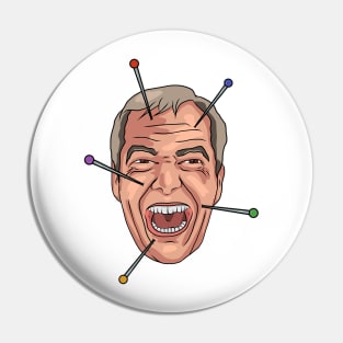 Nigel Farage Voodoo Doll Pin Illustration Pin