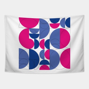 BISEXUAL ABSTRACT CIRCLE PRIDE DESIGN LGBT Tapestry